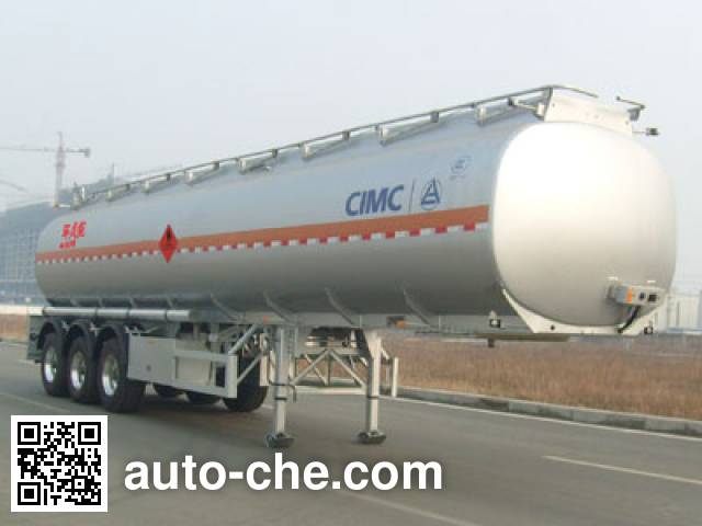 Полуприцеп цистерна алюминиевая для легковоспламеняющихся жидкостей CIMC Lingyu CLY9401GRYB