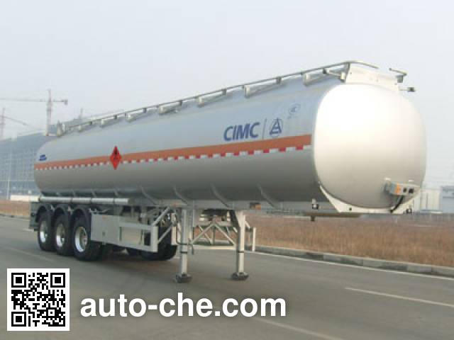 Полуприцеп цистерна алюминиевая для легковоспламеняющихся жидкостей CIMC Lingyu CLY9401GRYD