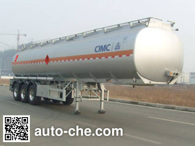Полуприцеп цистерна алюминиевая для легковоспламеняющихся жидкостей CIMC Lingyu CLY9401GRYE
