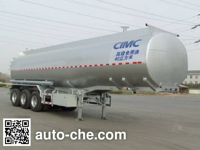 Полуприцеп цистерна для пищевого масла (масловоз) CIMC Lingyu CLY9401GSY