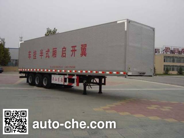 Полуприцеп фургон с подъемными бортами (фургон-бабочка) CIMC Liangshan Dongyue CSQ9320XXYK