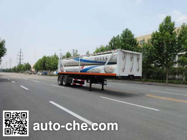 Полуприцеп газовоз для перевозки газа высокого давления в длинных баллонах Baohuan HDS9355GGY