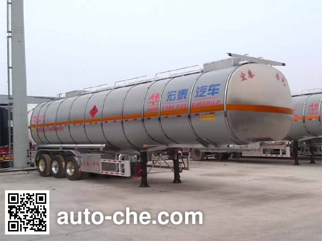 Полуприцеп цистерна алюминиевая для легковоспламеняющихся жидкостей Zhengkang Hongtai HHT9400GRYD