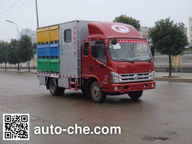 Грузовой автомобиль для перевозки пчел (пчеловоз) Jiangte JDF5040CYFB4