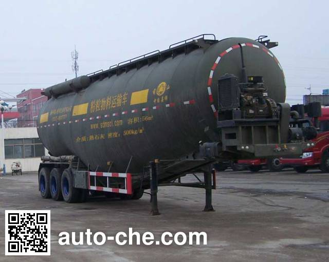 Полуприцеп цистерна для порошковых грузов низкой плотности Mengshan MSC9400GFL