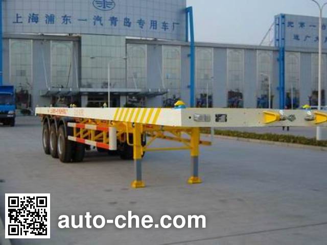 Полуприцеп контейнеровоз с плоской платформой Qindao QD9400TJZP