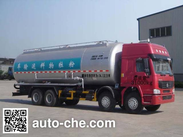 Автоцистерна для порошковых грузов Jieli Qintai QT5310GFLZ3