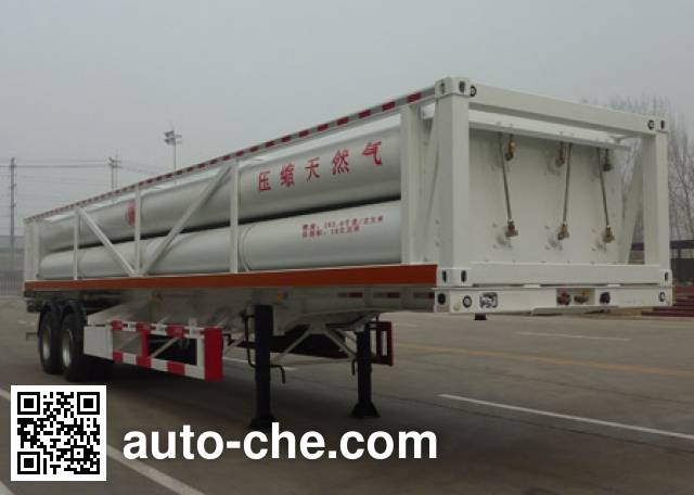 Полуприцеп газовоз для перевозки газа высокого давления в длинных баллонах Jingyanggang SFL9320GGY