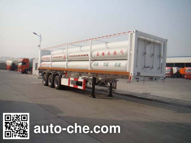 Полуприцеп газовоз для перевозки газа высокого давления в длинных баллонах Shengrun SKW9381GGY