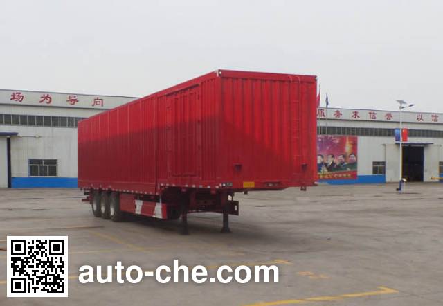 Полуприцеп фургон с подъемными бортами (фургон-бабочка) Liangyun SLY9401XYK