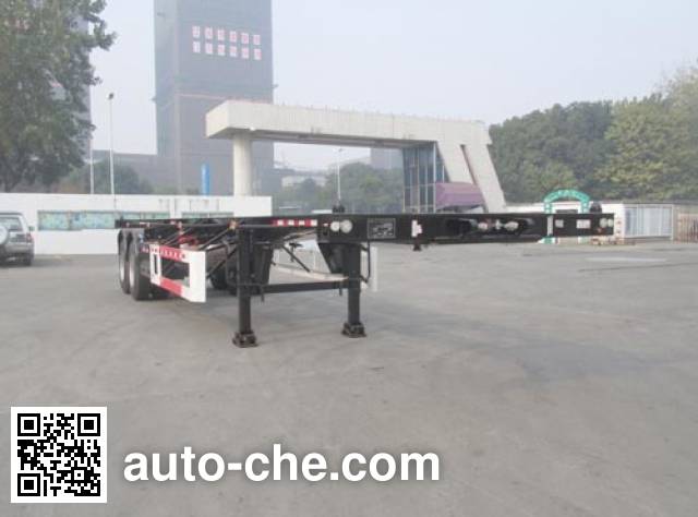 Каркасный полуприцеп контейнеровоз для контейнеров-цистерн с опасным грузом CIMC Tonghua THT9352TWYB