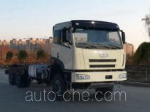 Шасси дизельного бескапотного грузовика 6х6 FAW Jiefang CA1252P2K2L2TA70E4