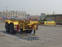 Каркасный полуприцеп контейнеровоз для контейнеров-цистерн с опасным грузом CIMC Liangshan Dongyue CSQ9350TWY