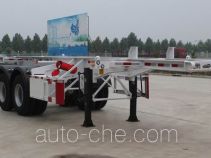 Каркасный полуприцеп контейнеровоз для контейнеров-цистерн с опасным грузом Qilu Zhongya DEZ9350TWY