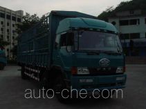 Бескапотный грузовик с решетчатым тент-каркасом FAW Liute Shenli LZT5212CXYPK2L9T3A95